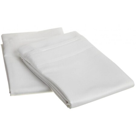 Impressions By Luxor Treasures Egyptian Cotton 650 Thread Count Solid Pillowcase Set King-White 650KGPC SLWH
